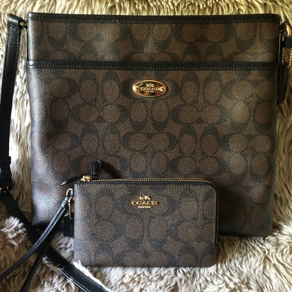 Coach Handbags - COACH Crossbody and Wristlet